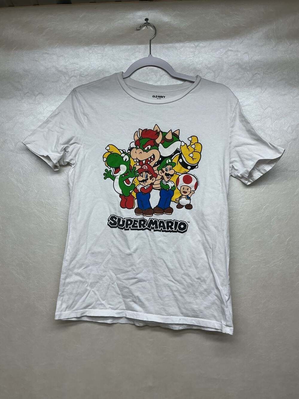 Old Navy Super Mario Group Characters Graphic T-Shirt White XXL